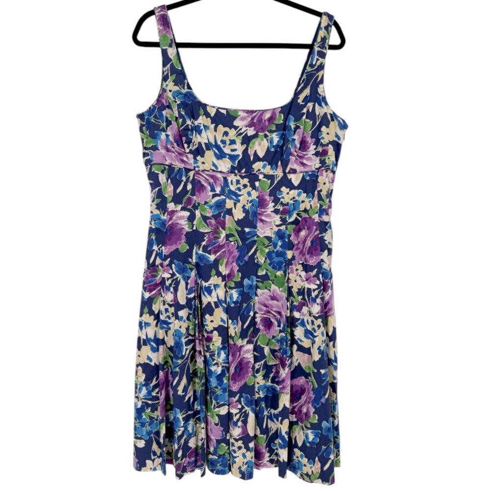 Lauren Ralph Lauren Women’s Floral Fit & Flare Dress Size 14 Old Money Feminine